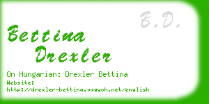 bettina drexler business card